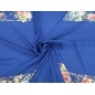 VOIRON - flores con informe azul