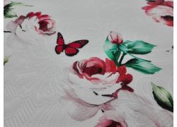 Żakard Sorella - Kwiaty i motyle