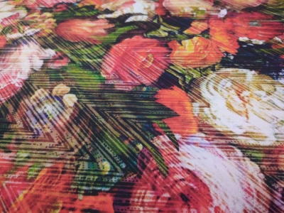 Stoff Ortalion Polisorella Blumenmuster