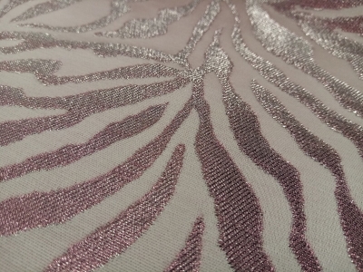 Audums Žakards - Rozā Zebra