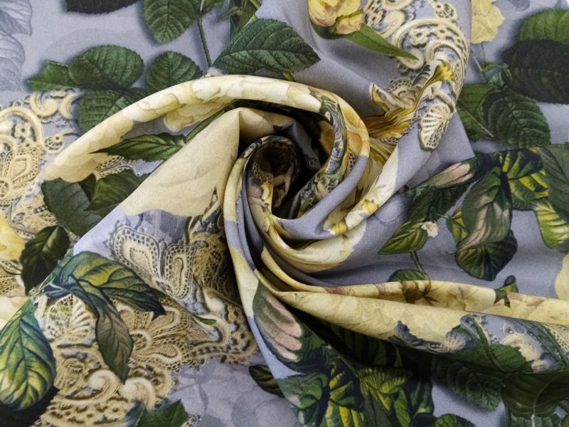 Jedwab Sygnowany - Złote Kwiaty