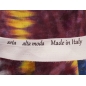 Zīda audums ar Diora stila tie dye efektu
