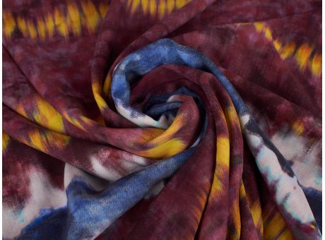 Jedwab Sygnowany - Efekt Tie Dye - 4 Kolory!