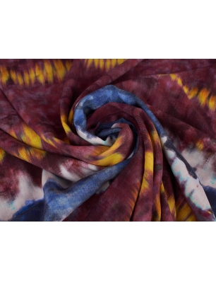 Jedwab Sygnowany - Efekt Tie Dye - 4 Kolory!