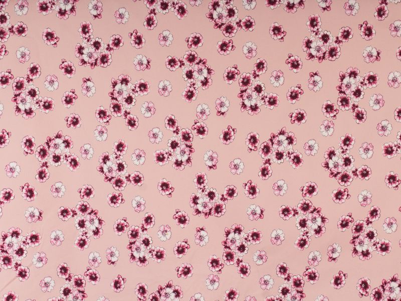 Tessuto di Cotone Boario viole del pensiero due colori