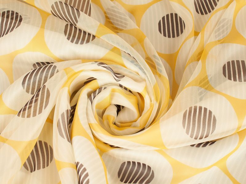 Tkanina Soie Maxmara chiffon à pois