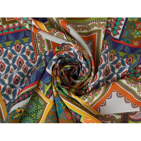 Jedwab Sygnowany - Etno Patchwork