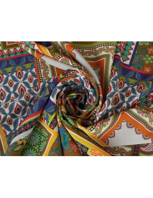 Jedwab Sygnowany - Etno Patchwork