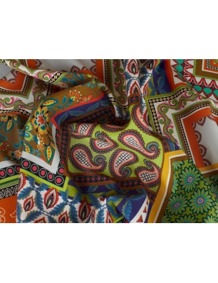 Jedwab Sygnowany - Etno Patchwork