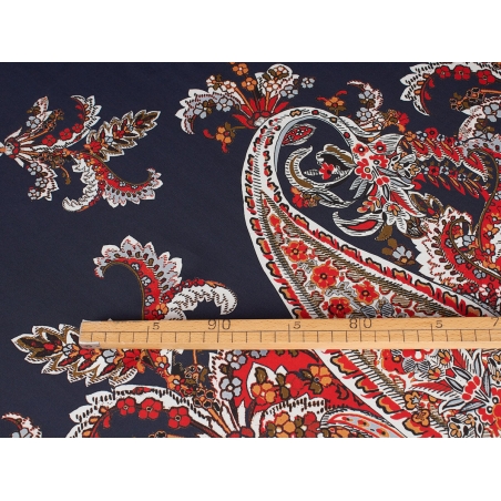 Tkanina Zijde gesigneerd in etro print stijl