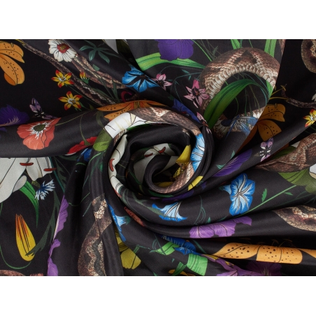 Jedwab sygnowany węże w stylu Cavalli
