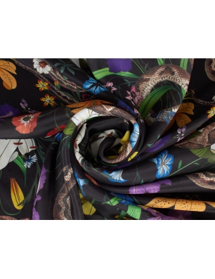 Jedwab sygnowany węże w stylu Cavalli