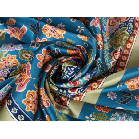 Jedwab Sygnowany - Kwiatki w stylu folk