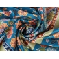 Soie Signée - Fleurs dans le style folklorique