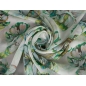 Fives - viskose chiffon i grønne blomster