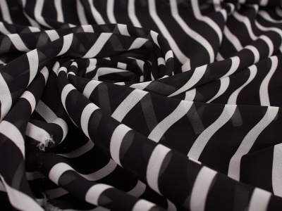 Chiffon Cristal bandes deux couleurs