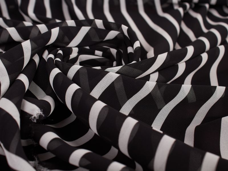 Chiffon Cristal stripes in twee kleuren