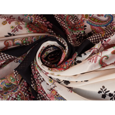 Chiffon Cristal Motivo etnico - colori