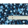 Music na sukienkę - kwiaty na granacie!
