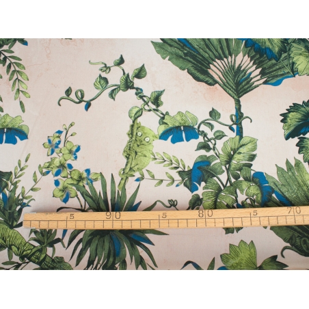 Siidkangas, millel on allkirjastatud lemur oksal.