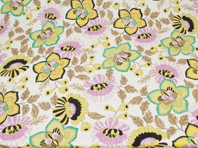 Tkanina Viskóza Topstar louka na světlém pozadí