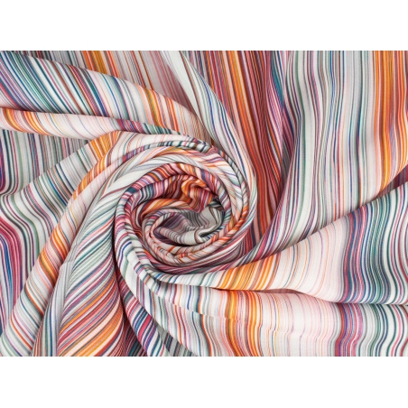 Wiskoza Toptwill tęczowe paski