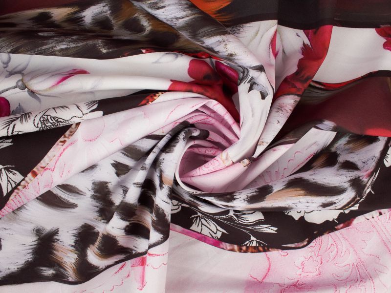 Tkanina Miami - Rozen en Panterprint