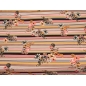 Tissu Jasmine deux couleurs rayures et fleurs !