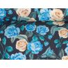 Dzianina Clock Róże dwa kolory