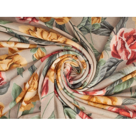 Tissu Clock Roses 3 couleurs