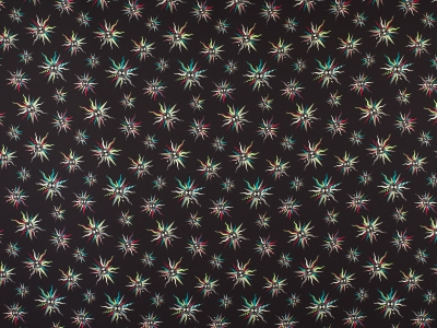 Tkanina Diagonališkai ženklintas šilkas - Vėjo rožė - juodas