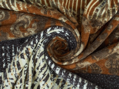 Dzianina Irvin jesienny raport i pasy