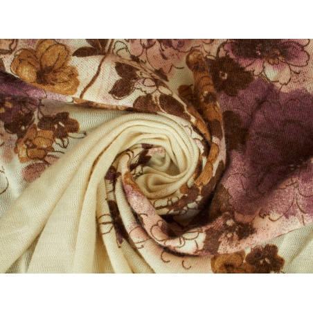 Swetrówka Irvin kwiaty na kremie raport