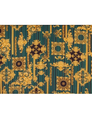 Jedwab Sygnowany - paski i ornamenty w stylu Versace