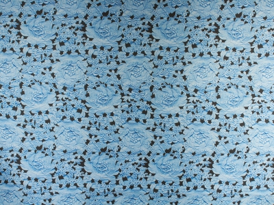 Poliester materiał - Blaue Rosen