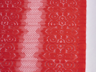 Encaje plisado Apollo - rojo