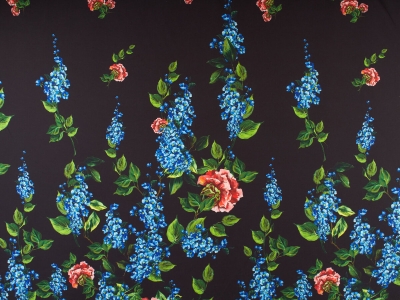 Stof Polisorella - Blomster - Rapport - 3 farver!