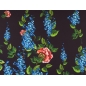 Poliester materiał - flowers - rapport - 3 colors!