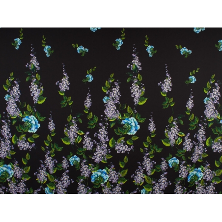 Poliester materiał - flowers - rapport - 3 colors!