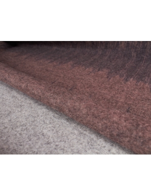 Wełna płaszczowa Boing - brązowe pasy