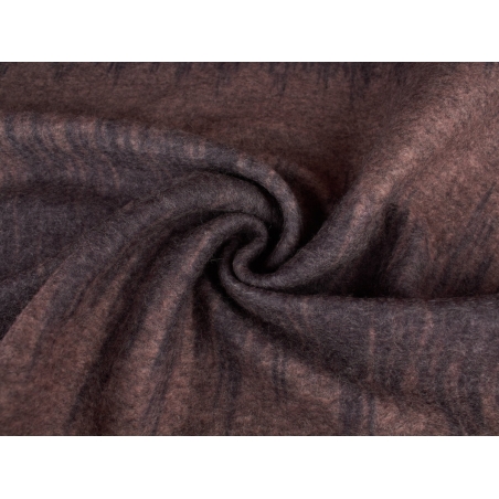 Wełna płaszczowa Boing - brązowe pasy