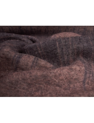 Wełna płaszczowa Boing - brązowe pasy