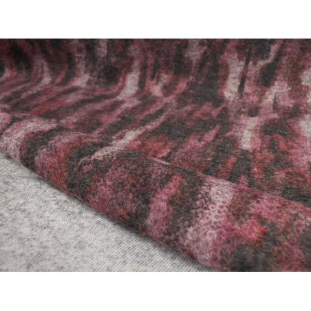 Tissu de manteau Boing - Motifs rouges