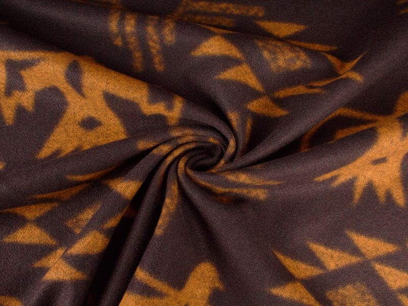 Tissu d' manteau Maxmara - Motif aztèque - 2 couleurs !