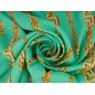 Silk signed - Gold chains in Versace style