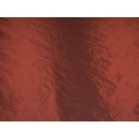 Tkanina Silk Shantung - orange-black taffeta