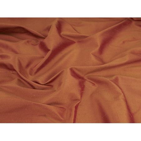 Audums Šantung zīds - divkrāsains vara tonis