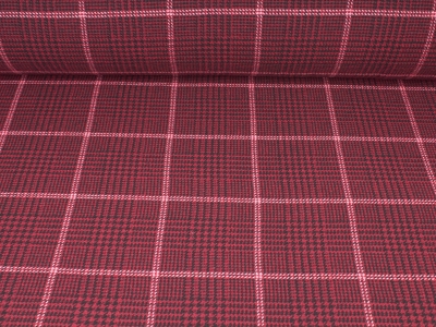 Tyg Wełna Marchese - rutigt med pepitapattern.