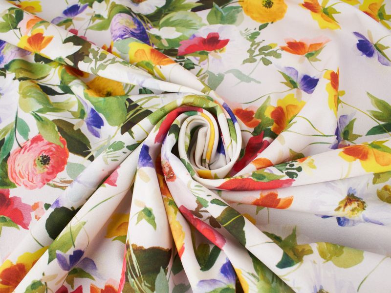 Tecido Miami - Flores de Primavera - 3 Cores!