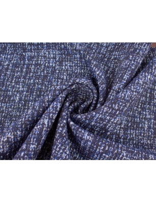 Dzianina Maxmara - Granatowy melanż